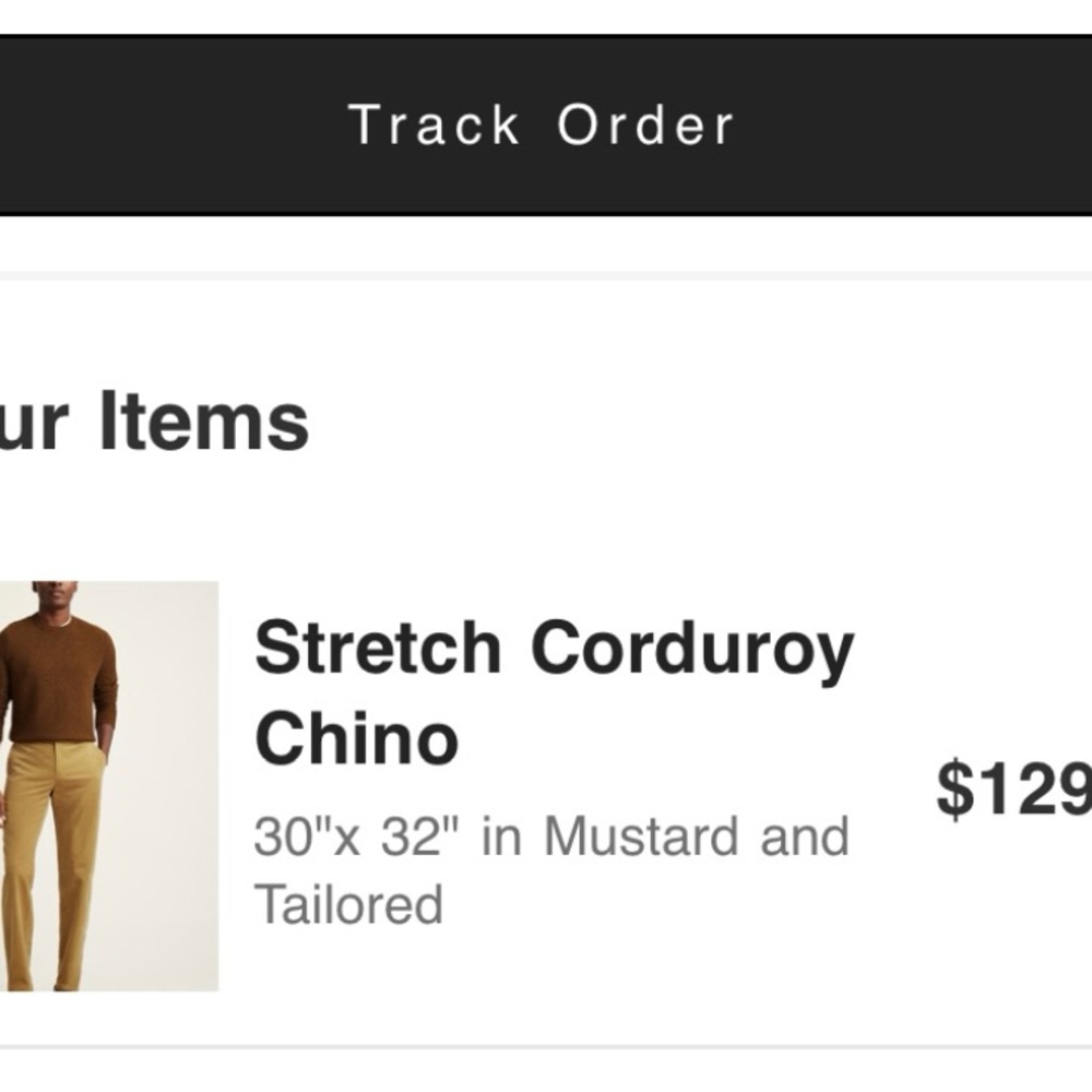 men’s corduroy pants. bonobos 30x32 tailored fit
